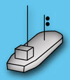 Signalkörper eines Manövrierunfähiges Schiff