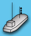 Signalkörper eines Manövrierbehindertes Schiff